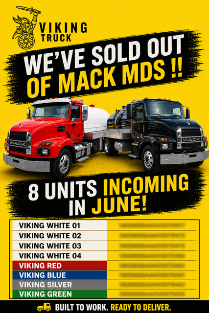 We've sold out of NEW MACK MDS!