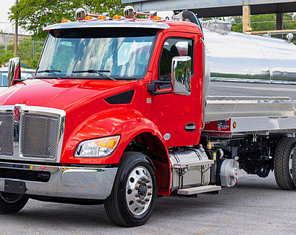 NEW 2025 Kenworth T280 derated to 26k NEW 2500 gal alum NEW Masport Cobra