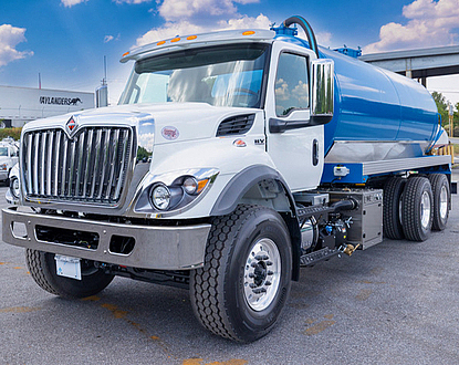 2027 International HV NEW 4,000 gal Steel vacuum tank NEW NVE4310 enclosed blower