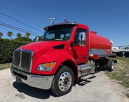 2025 Kenworth T280 NEW 2,500 gal steel vacuum tank NEW NVE B500 blower